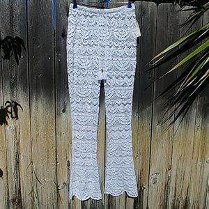 White lace pants!